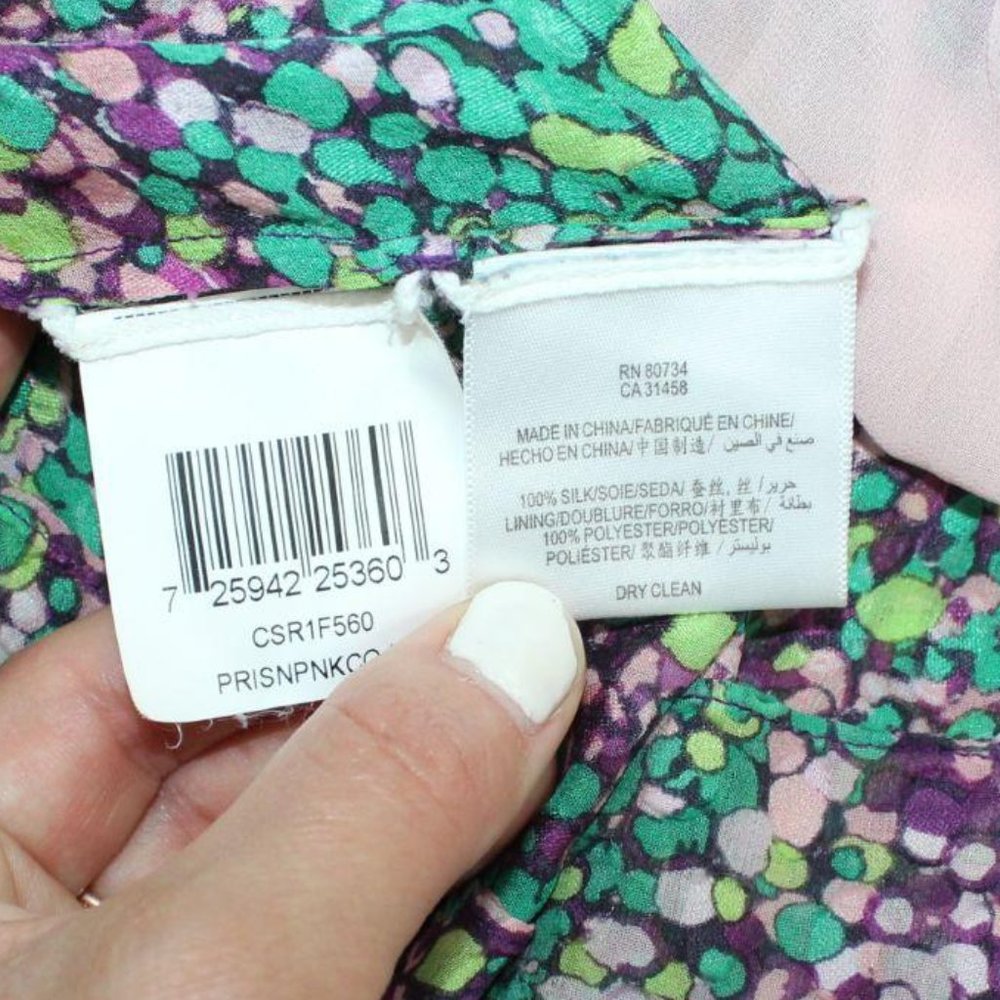 BCBGMaxAzria 100% Silk Mini Dress Women’s Size S - Picture 7 of 8